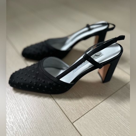 Vintage 90’s Nina black beaded block heels size 8.5 - Picture 4 of 6